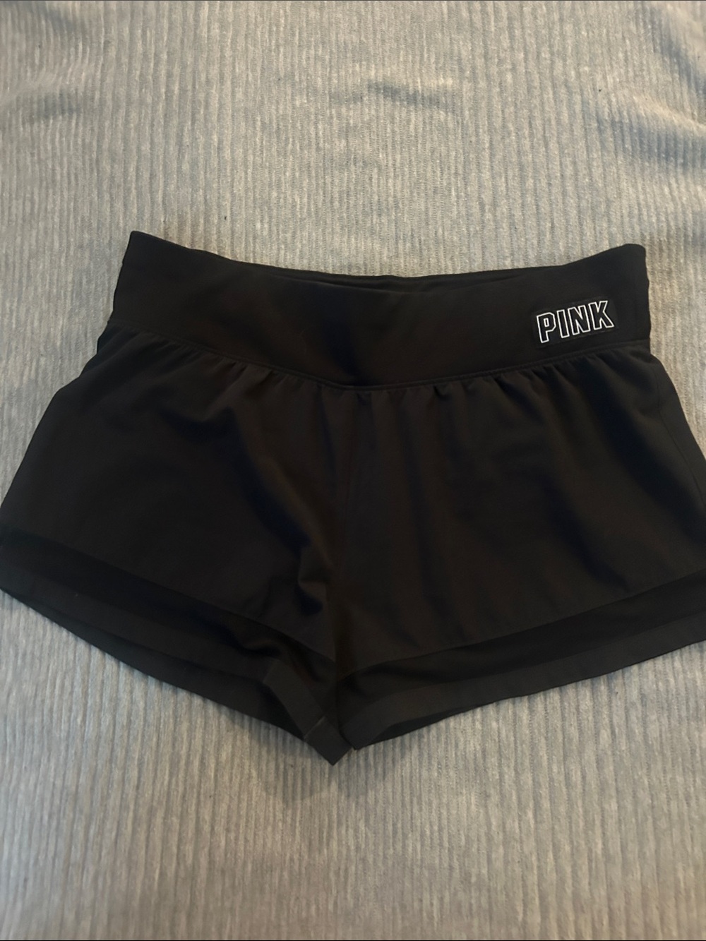 PINK Victoria's Secret Black Performance Waistband Shorts